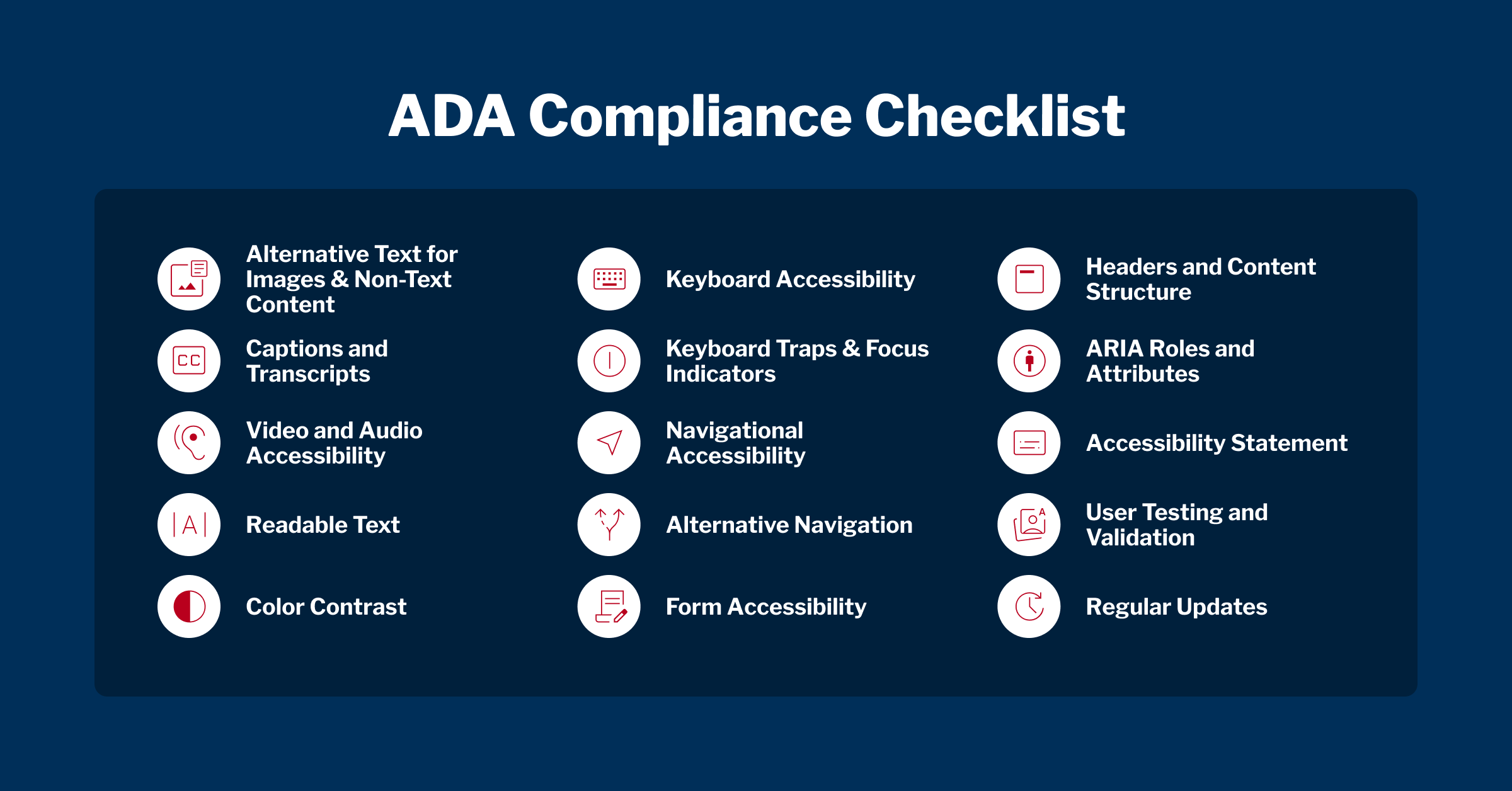 ADA compliance checklist